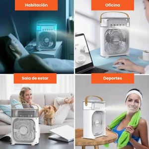 🌬️ VENTILADOR HUMIFICADOR 3 EN 1 ❄️